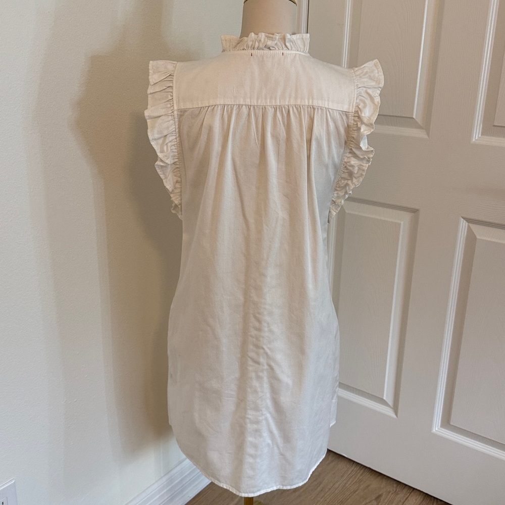 Stark X White Sleeveless Ruffle Dress Size Medium - Picture 3 of 9